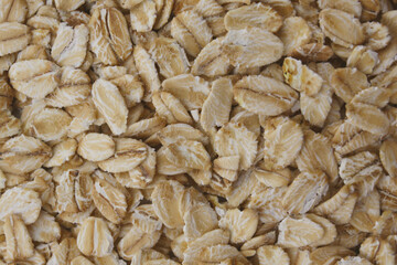 food close up background of oat flakes