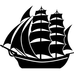 sailing ship silhouette