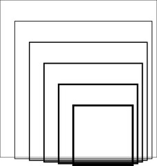 Square blend effects out line. Element in concept technology