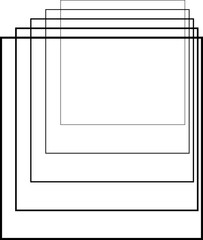 Square blend effects out line. Element in concept technology