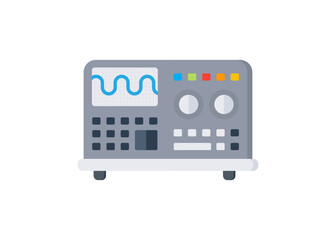 Digital oscilloscope icon vector stock illustration