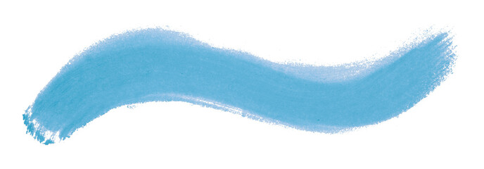 Light blue brush isolated on transparent background