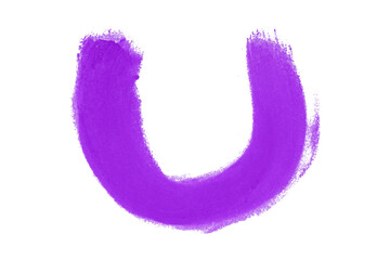 purple brush isolated on transparent background