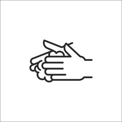 Hand Washing icon. Simple hand washing icon for social media, app, and web design. Vector illustration