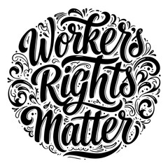 Worker's Rights Matter Graphic