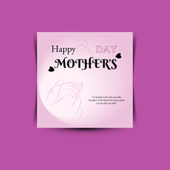 Mother's Day social media post design