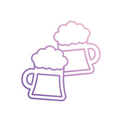 Beer Mug icon vector stock illustration