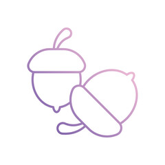 Acorn icon vector stock illustration