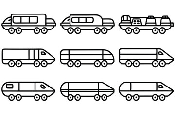 velocitytransporter line art futuristic design with sleek contours