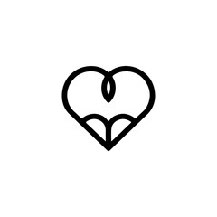 Heart Logo. Heart Logo Design. Heart Logo Brand. Heart Logo Vector Design Isolated on White Background