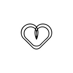 Heart Logo. Heart Logo Design. Heart Logo Brand. Heart Logo Vector Design Isolated on White Background