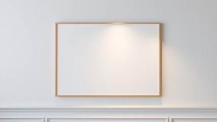 Obraz premium Close-up of a blank canvas wall art mockup, design, wall art, mockup