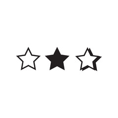 silver star on white background