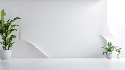 Minimalist indoor plant display a contemporary approach to calm interior design