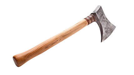 Handcrafted Vintage Axe with Wooden Handle for Rustic Decor a transparent background