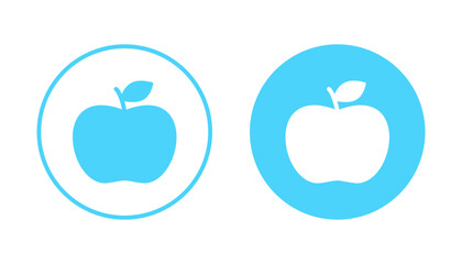 Apple icon vector. Apple sign and symbols for web design.