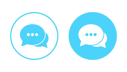Chat icon vector. speech bubble sign and symbol. comment icon. message