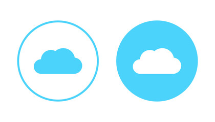 Cloud icon vector. cloud sign and symbol
