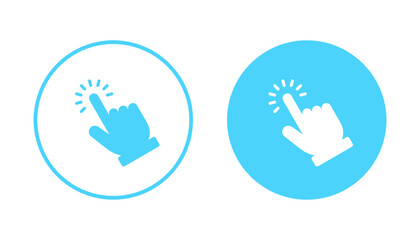 Hand click icon vector. pointer sign and symbol. hand cursor icon
