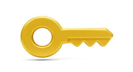 Elegant golden key emblem symbolizing access, security, and unlock opportunity
