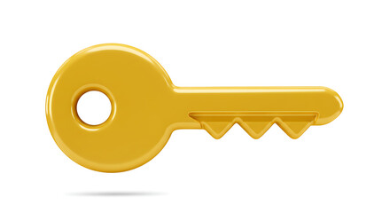 Golden hued key, symbolic unlocking potential and opportunity visualization