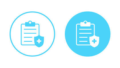 Medical insurance icon vector. health insurance sign and symbol