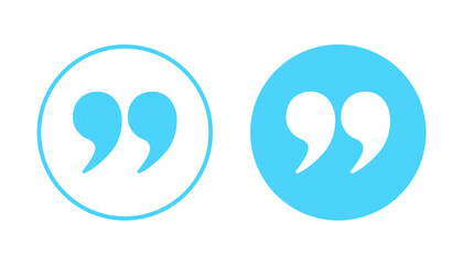 Quote icon vector. Quotation mark sign and symbol