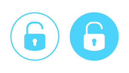 Unlock icon vector. Unlock sign and symbol. unlocked padlock icon
