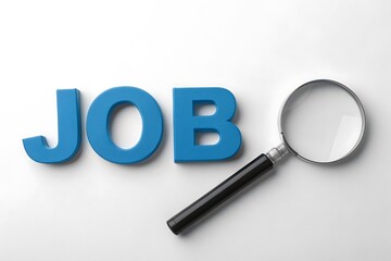 Magnifying lens focusing on the word sale suggests a business search for marketing success