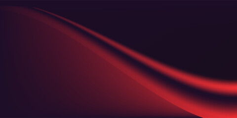 Red black wave background with mesh gradient effect style. Vector illustration