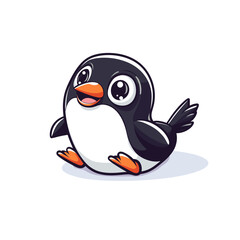 Obraz premium Cute Penguin Vector Mascot Art