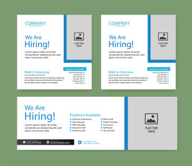 Creative We are hiring join to the team. Hiring recruitment vector creative design and social media post template Creative hiring poster. hiring social media post design.