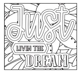 Motivational Quotes Coloring Pages For Adutls