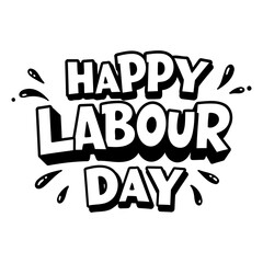 Obraz premium Happy Labour Day Graphic Design