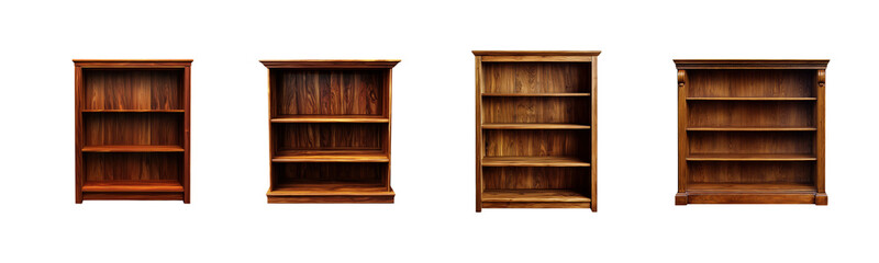 Wooden Bookshelves in Various Styles and Finishes for Decor