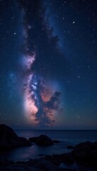Fototapeta premium Southern Triangulum Australe, its stars glittering against the inky blackness , triangle, night, pattern