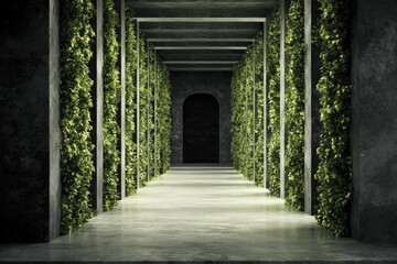 Visualize sustainable infrastructure for disaster resilience with lime green tones and a clean aesthetic, emphasizing environmental harmony.