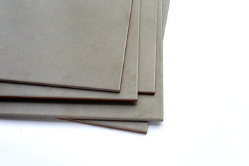 Floor tiles on white background.