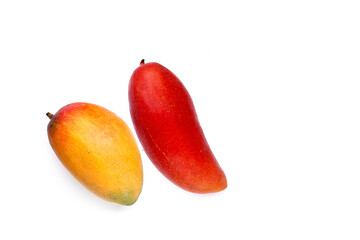 Tropical fruit, Mango  on white background.