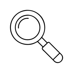 magnifyingglass icon, magnifyingglass line art - simple line art of magnifyingglass, perfect for magnifyingglass logos and icons