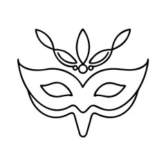 masquerademask icon, masquerademask line art - simple line art of masquerademask, perfect for masquerademask logos and icons