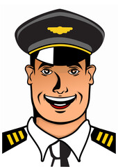 This is an illustration of a pilot