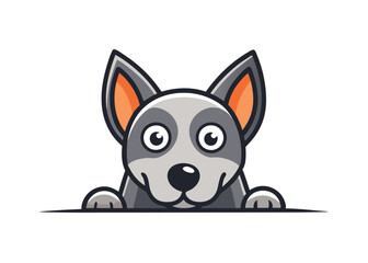 Bark Tender Funny Pun with Cute Cartoon Dog. Cute samoyed dog cartoon, vector illustration