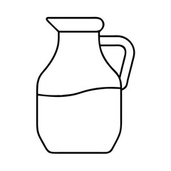milkjug icon, milkjug line art - simple line art of milkjug, perfect for milkjug logos and icons