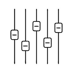 mixerknobs icon, mixerknobs line art - simple line art of mixerknobs, perfect for mixerknobs logos and icons