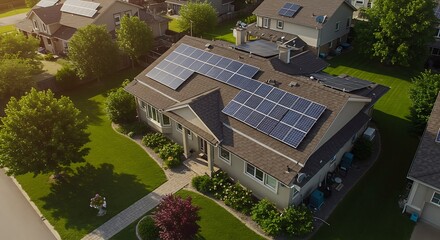 Solar Panel Integration on Residential Roof  A Detailed Look at Energy Independence and Modern Home Design