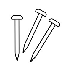 nails icon, nails line art - simple line art of nails, perfect for nails logos and icons