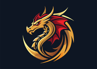 Beautiful Dragon animal dragon vector art illustration
