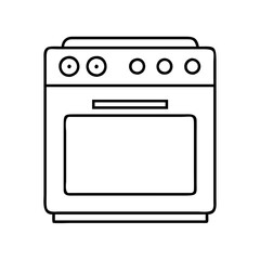 Obraz premium oven icon, oven line art - simple line art of oven, perfect for oven logos and icons