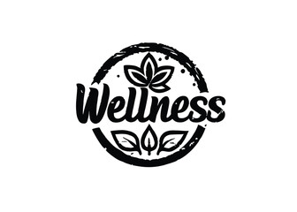 Health, Wellness logo, natural, wellness, nature, people, lealth, minimalist logo, Icon, element vector cartoon illustration